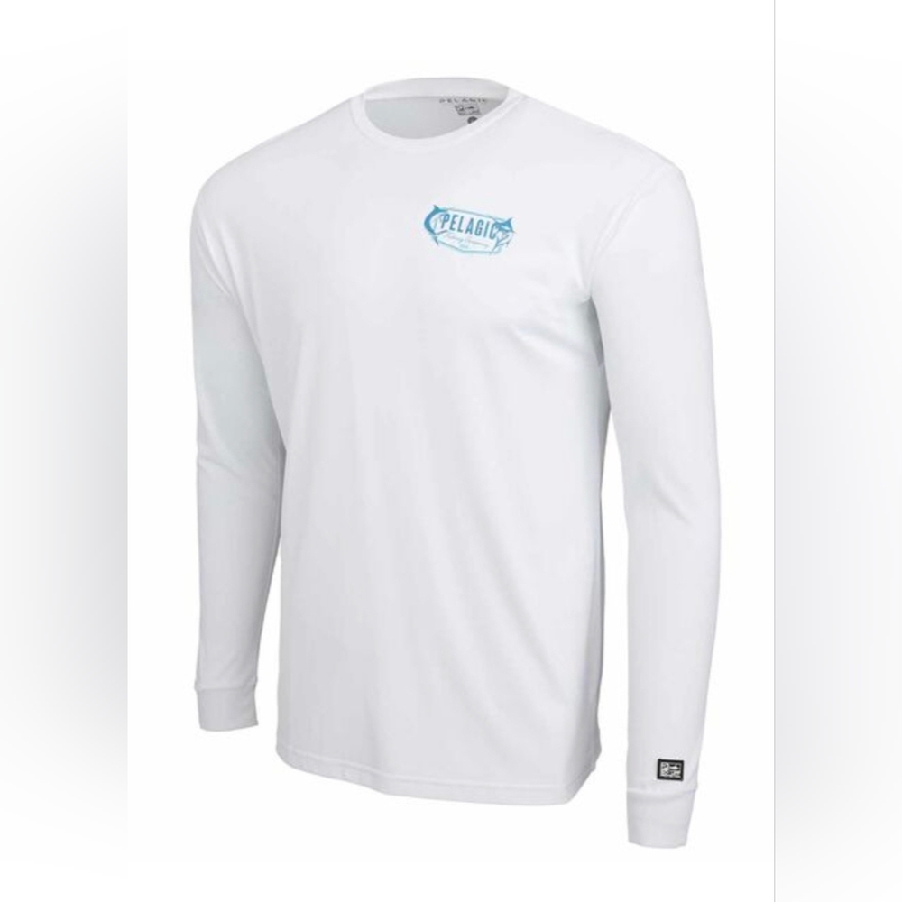 Pelagic Men's Aquatek Twin Beeks Fishing Long Sleeve Shirt - Large